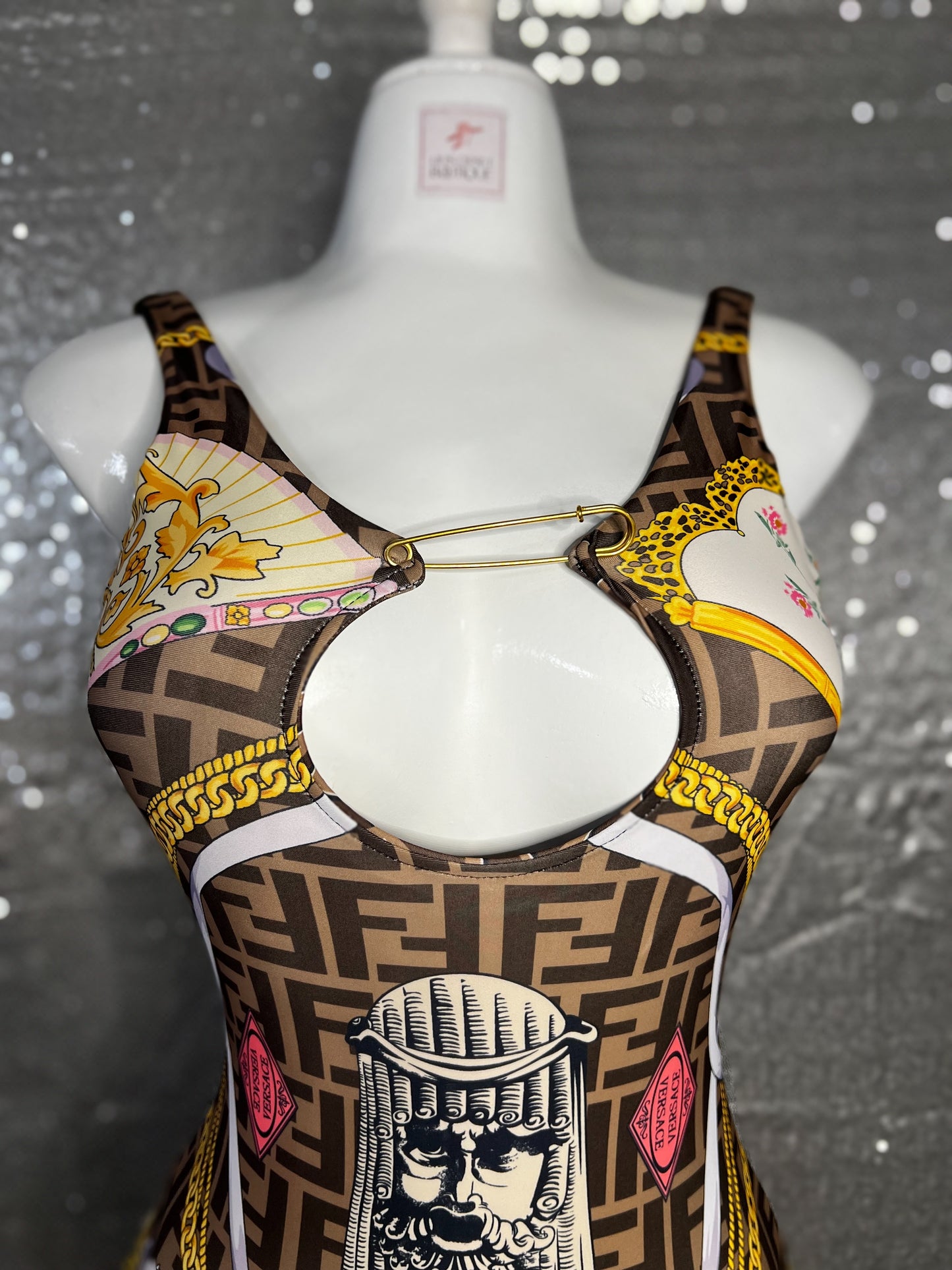 F swimsuit