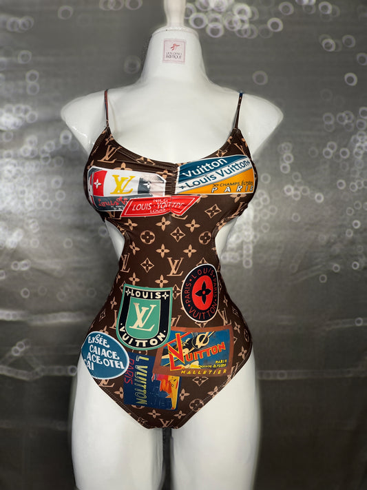 Stamped swimsuit